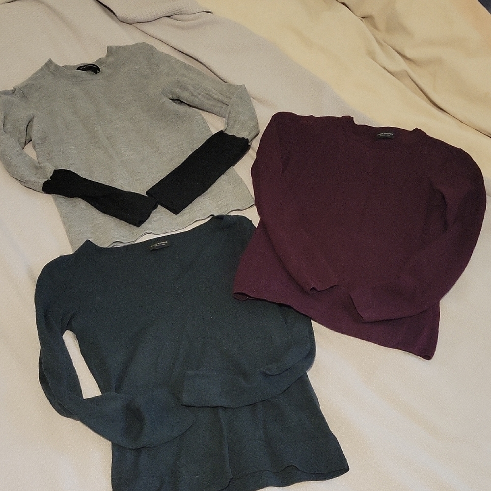 Women's Sweater Set - Gray, Purple, Green